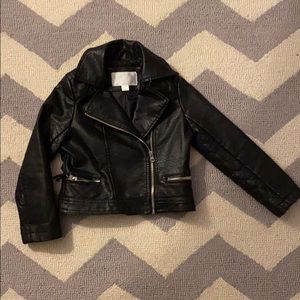 Faux Leather Moto Jacket